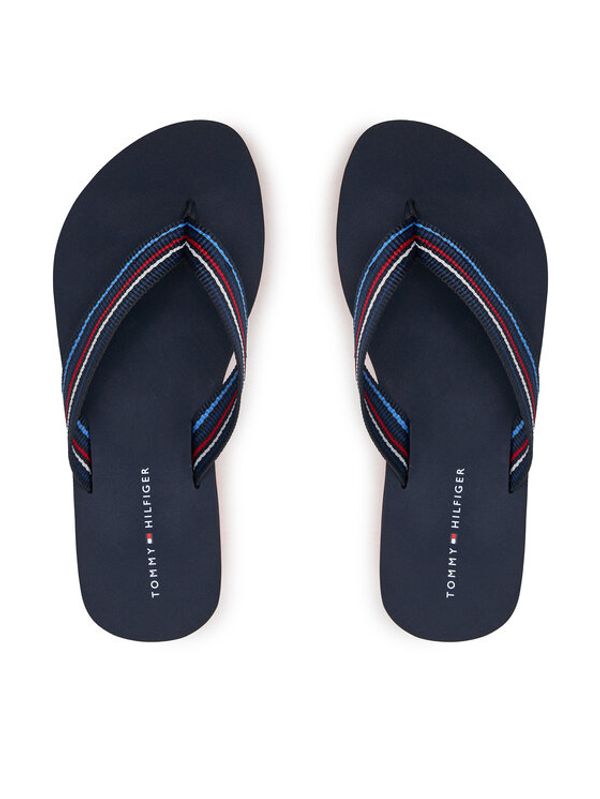 Tommy Hilfiger Tommy Hilfiger Japonke Wedge Stripes Beach Sandal FW0FW07858 Mornarsko modra