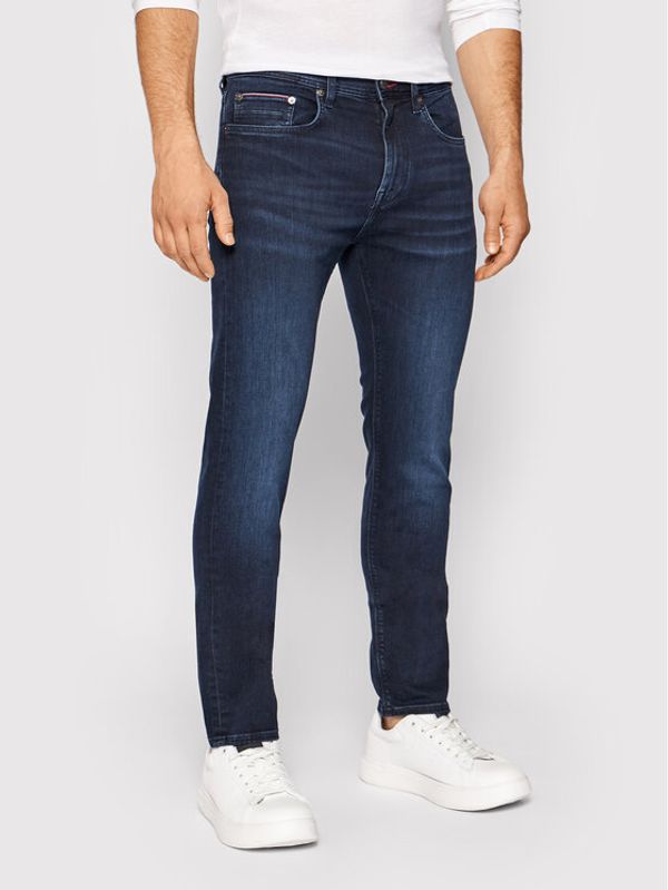 Tommy Hilfiger Tommy Hilfiger Jeans hlače Core Bleecker MW0MW15593 Mornarsko modra Slim Fit
