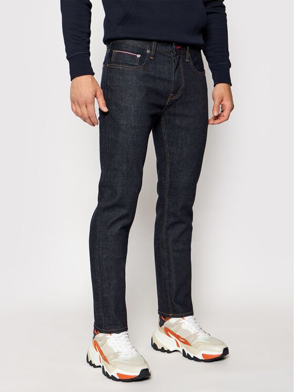 Tommy Hilfiger Tommy Hilfiger Jeans hlače Denton MW0MW15578 Mornarsko modra Straight Leg