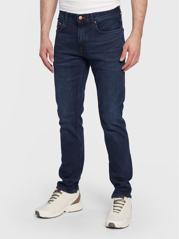 Tommy Hilfiger Tommy Hilfiger Jeans hlače Denton MW0MW26781 Mornarsko modra Straight Fit