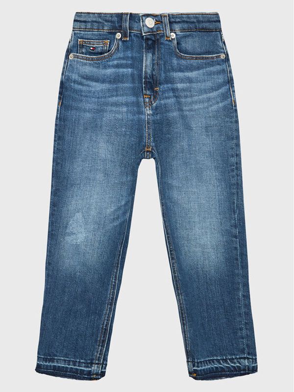 Tommy Hilfiger Tommy Hilfiger Jeans hlače Foam Dye KG0KG07001 D Modra Tapered Fit