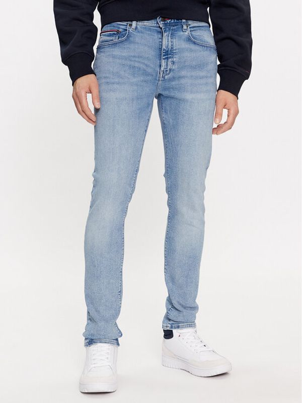 Tommy Hilfiger Tommy Hilfiger Jeans hlače Layton MW0MW32101 Modra Slim Fit