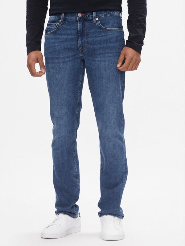 Tommy Hilfiger Tommy Hilfiger Jeans hlače Straight Denton Str Mandall Ind MW0MW33945 Modra Straight Leg