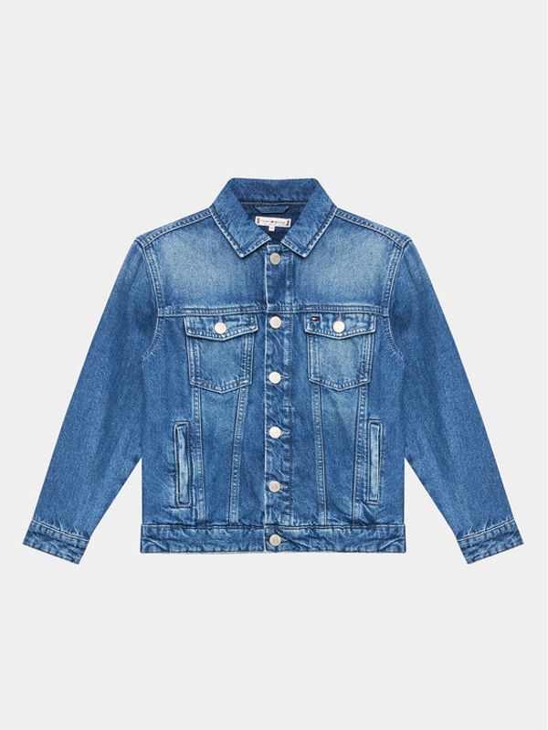 Tommy Hilfiger Tommy Hilfiger Jeans jakna KS0KS00404 D Modra Oversize