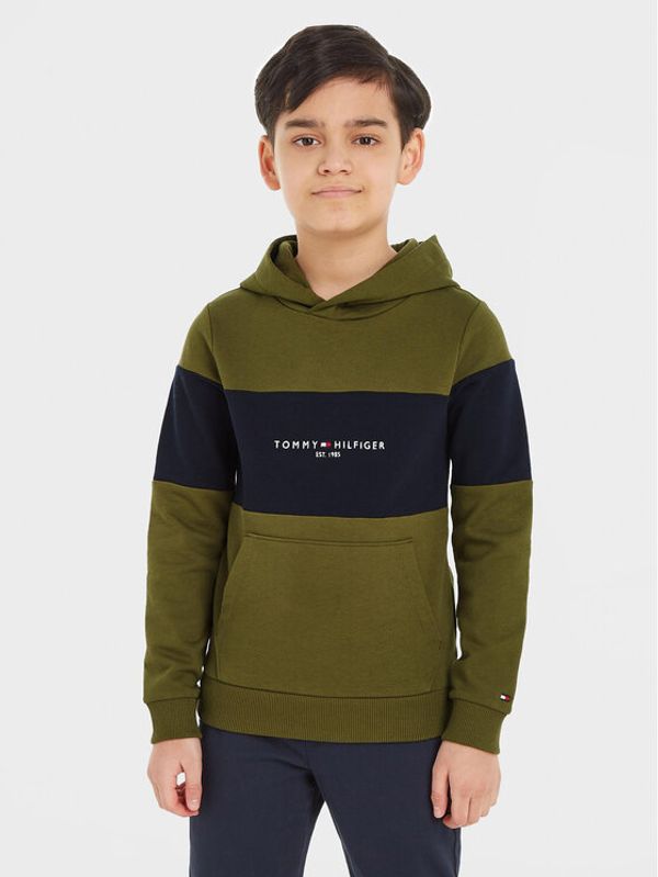 Tommy Hilfiger Tommy Hilfiger Jopa Essential Colorblock KB0KB08385 M Zelena Regular Fit