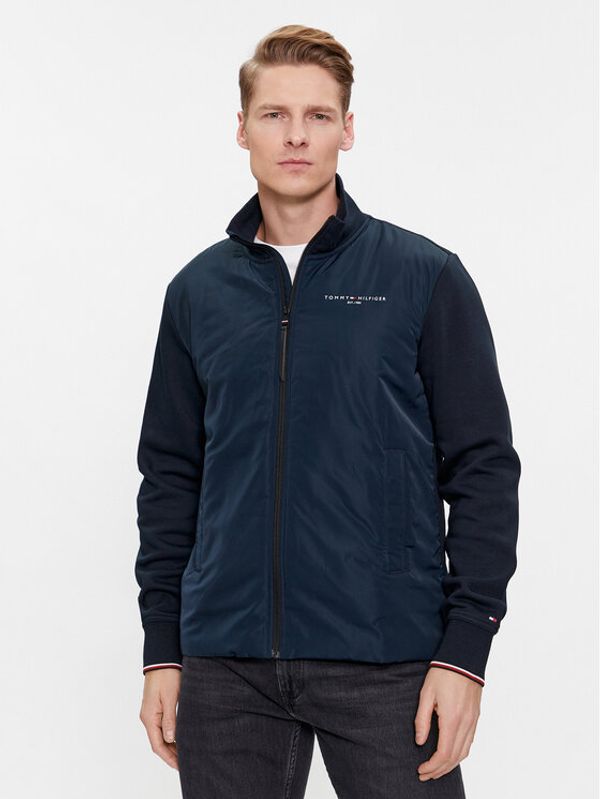 Tommy Hilfiger Tommy Hilfiger Jopa Logo Mix Media MW0MW33652 Mornarsko modra Regular Fit