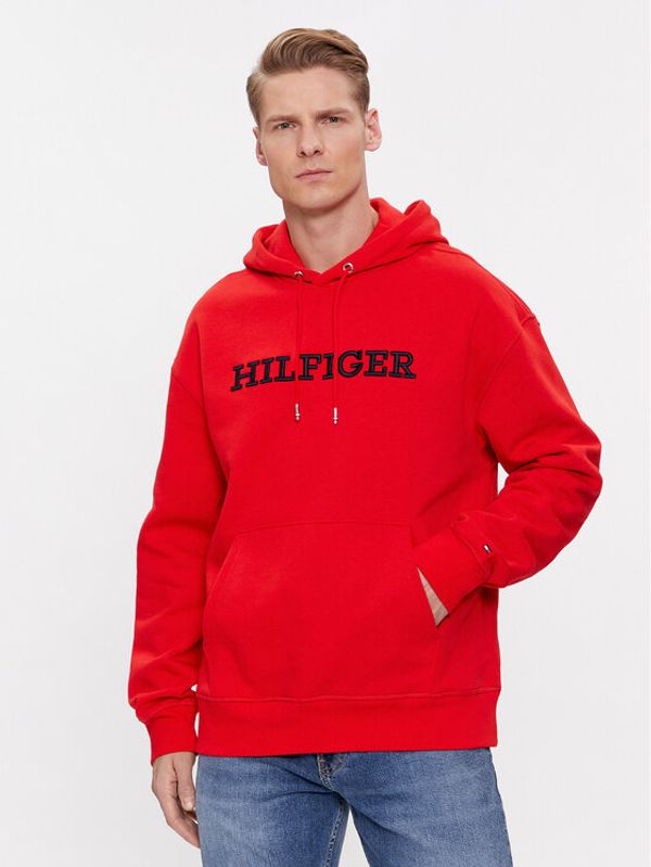 Tommy Hilfiger Tommy Hilfiger Jopa Monotype Embro MW0MW33062 Rdeča Regular Fit