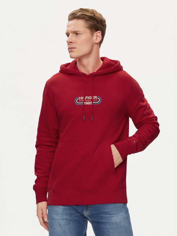 Tommy Hilfiger Tommy Hilfiger Jopa Track Graphic MW0MW34445 Rdeča Regular Fit
