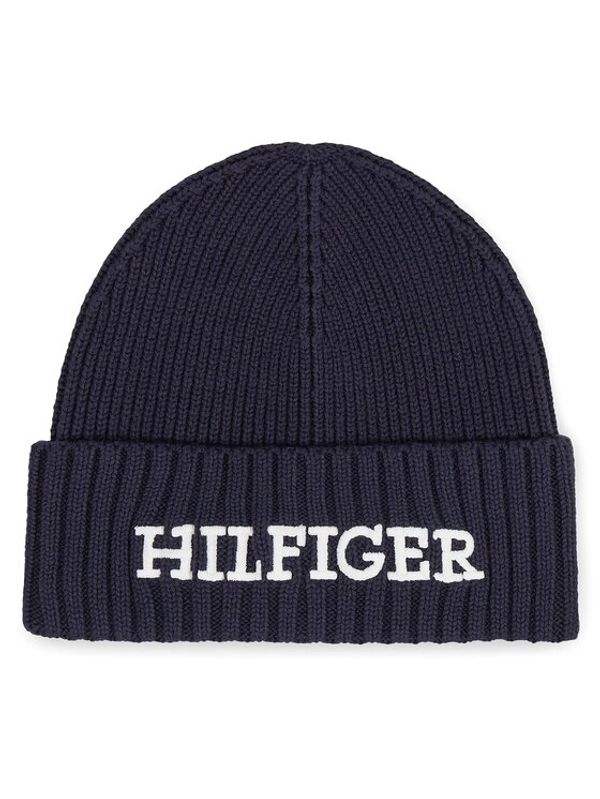 Tommy Hilfiger Tommy Hilfiger Kapa Monotype Beanie AM0AM11737 Mornarsko modra