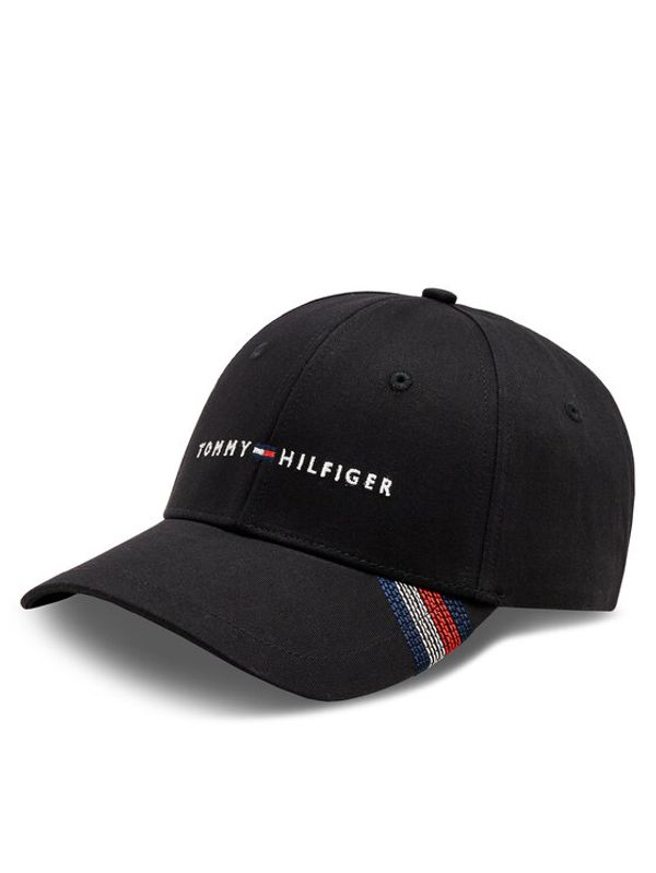 Tommy Hilfiger Tommy Hilfiger Kapa s šiltom Foundation Cotton 6 Panel Cap AM0AM12532 Črna