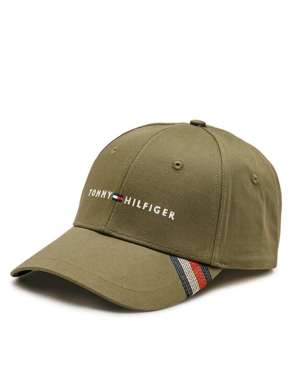 Tommy Hilfiger Tommy Hilfiger Kapa s šiltom Foundation Cotton 6 Panel Cap AM0AM12532 Khaki