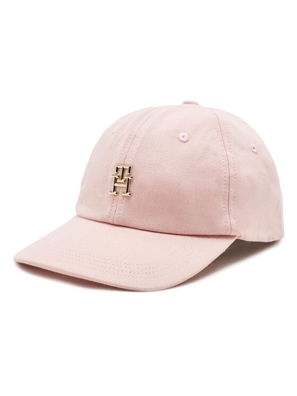 Tommy Hilfiger Tommy Hilfiger Kapa s šiltom Naturally Th Soft Cap AW0AW14528 Roza