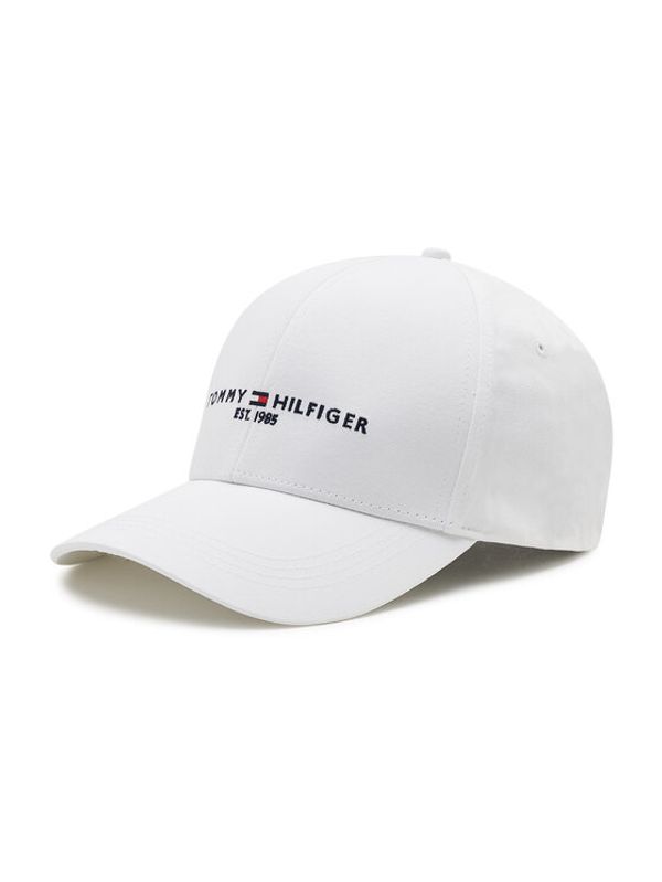 Tommy Hilfiger Tommy Hilfiger Kapa s šiltom Th Established Cap AM0AM07352 Bela