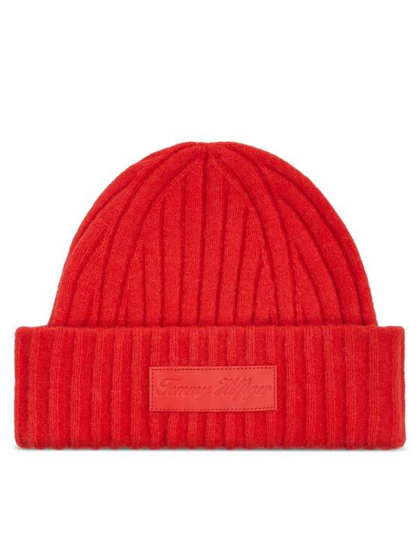 Tommy Hilfiger Tommy Hilfiger Kapa Tommy Twist Beanie AW0AW15325 Oranžna