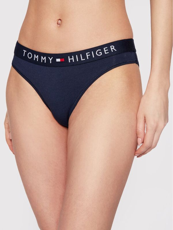 Tommy Hilfiger Tommy Hilfiger Klasične spodnje hlačke Bikini UW0UW01566 Mornarsko modra