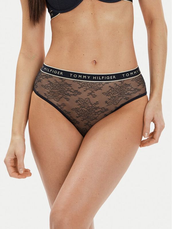 Tommy Hilfiger Tommy Hilfiger Klasične spodnje hlačke z visokim pasom UW0UW05178 Mornarsko modra