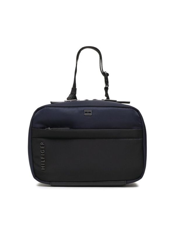 Tommy Hilfiger Tommy Hilfiger Kozmetični kovček Th City Commuter Washbag AM0AM10624 Mornarsko modra