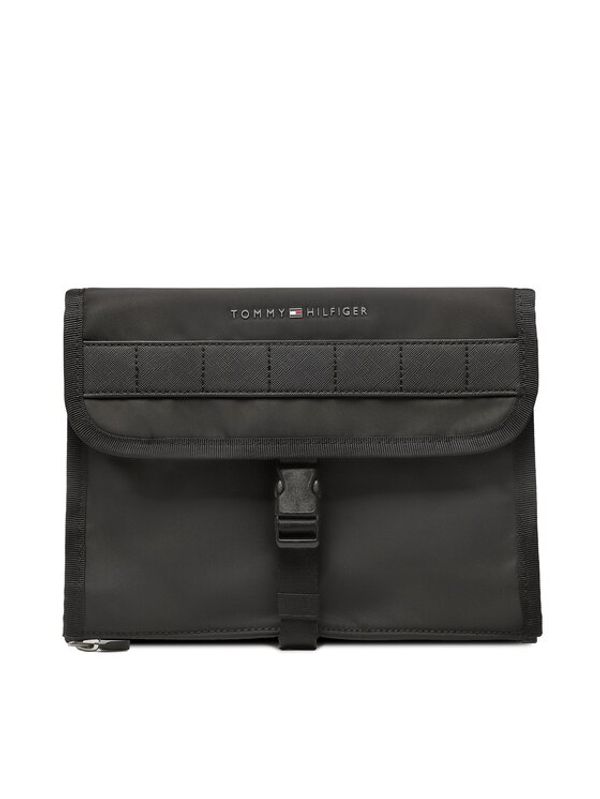 Tommy Hilfiger Tommy Hilfiger Kozmetični kovček Th Elevated Nylon Washbag AM0AM10979 Črna