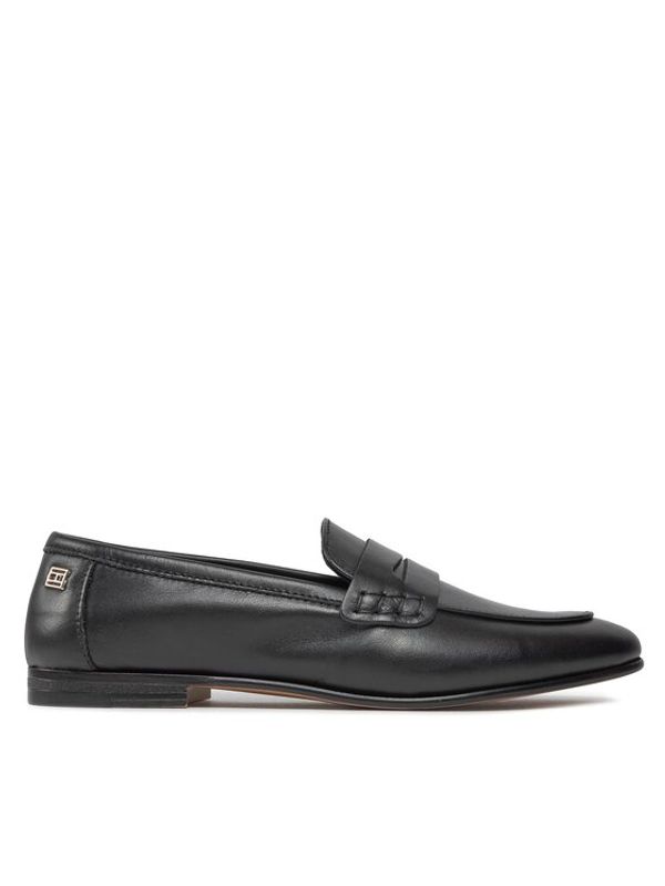 Tommy Hilfiger Tommy Hilfiger Loaferke Essential Leather Loafer FW0FW07769 Črna