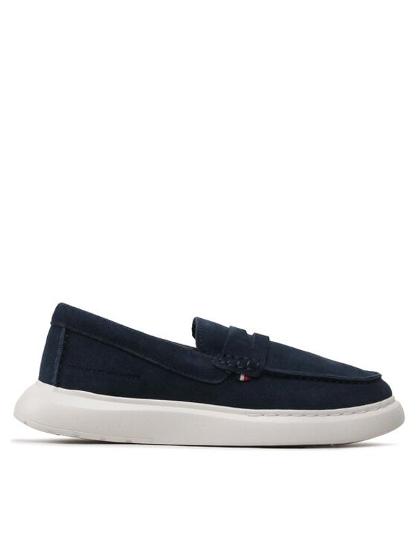 Tommy Hilfiger Tommy Hilfiger Loaferke Hybrid Loafer FM0FM04440 Mornarsko modra