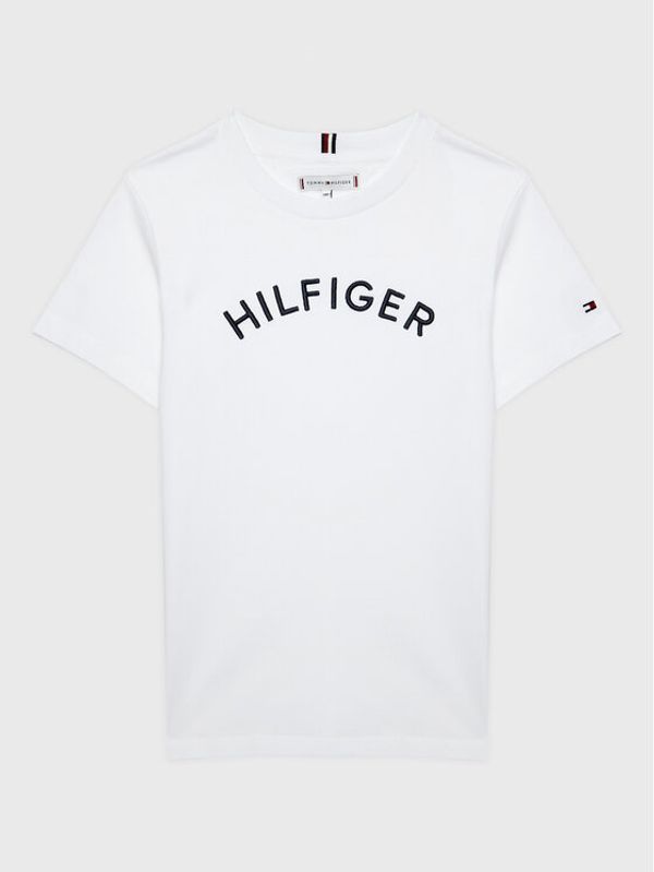 Tommy Hilfiger Tommy Hilfiger Majica Arched KS0KS00401 D Bela Regular Fit