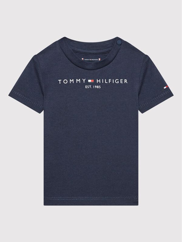 Tommy Hilfiger Tommy Hilfiger Majica Baby Essential KN0KN01487 Mornarsko modra Regular Fit