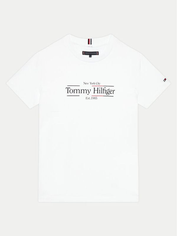 Tommy Hilfiger Tommy Hilfiger Majica Icon Print KB0KB09158 Bela Regular Fit