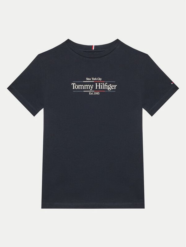 Tommy Hilfiger Tommy Hilfiger Majica Icon Print KB0KB09158 Mornarsko modra Regular Fit