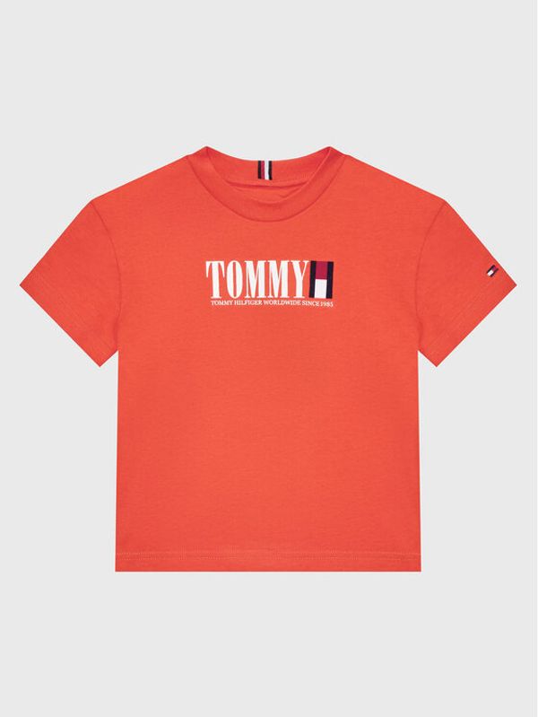 Tommy Hilfiger Tommy Hilfiger Majica KB0KB07788 D Oranžna Regular Fit