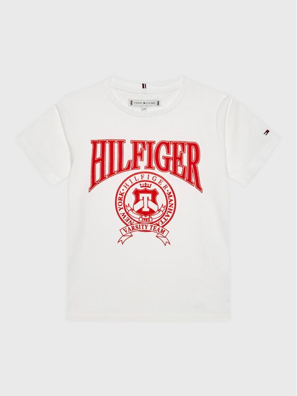 Tommy Hilfiger Tommy Hilfiger Majica KG0KG07081 D Bela Regular Fit