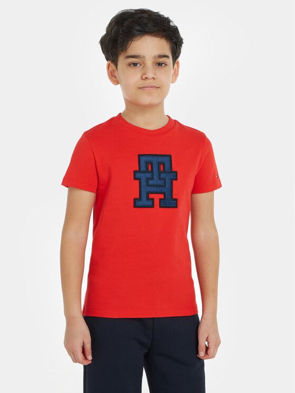 Tommy Hilfiger Tommy Hilfiger Majica KS0KS00527 Rdeča Regular Fit