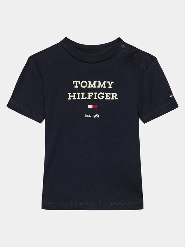 Tommy Hilfiger Tommy Hilfiger Majica Logo KN0KN01761 Mornarsko modra Regular Fit