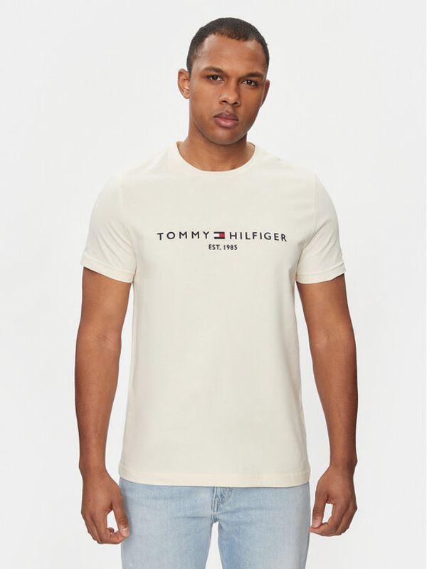 Tommy Hilfiger Tommy Hilfiger Majica Logo MW0MW11797 Bež Regular Fit