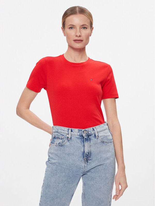 Tommy Hilfiger Tommy Hilfiger Majica New Cody WW0WW40587 Rdeča Slim Fit