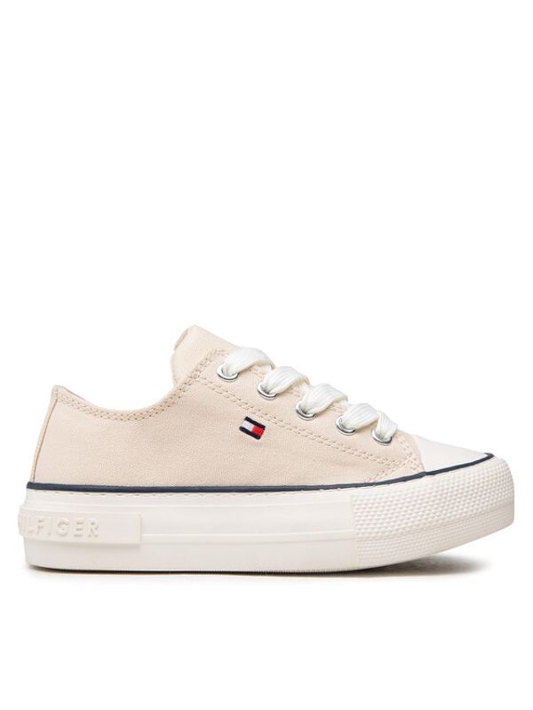 Tommy Hilfiger Tommy Hilfiger Modne superge Low Cut Lace-Up Sneaker T3A4-32118-0890 M Bež