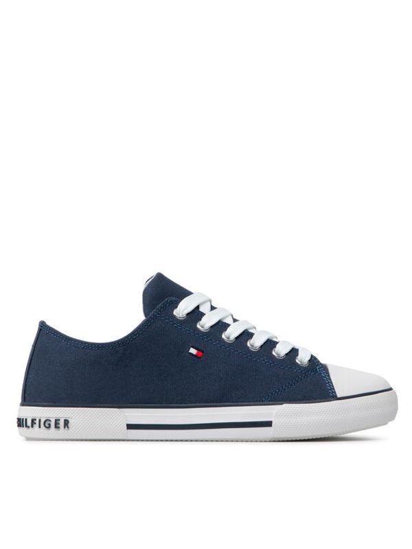 Tommy Hilfiger Tommy Hilfiger Modne superge Low Cut Lace-Up Sneaker T3X4-32207-0890 S Mornarsko modra