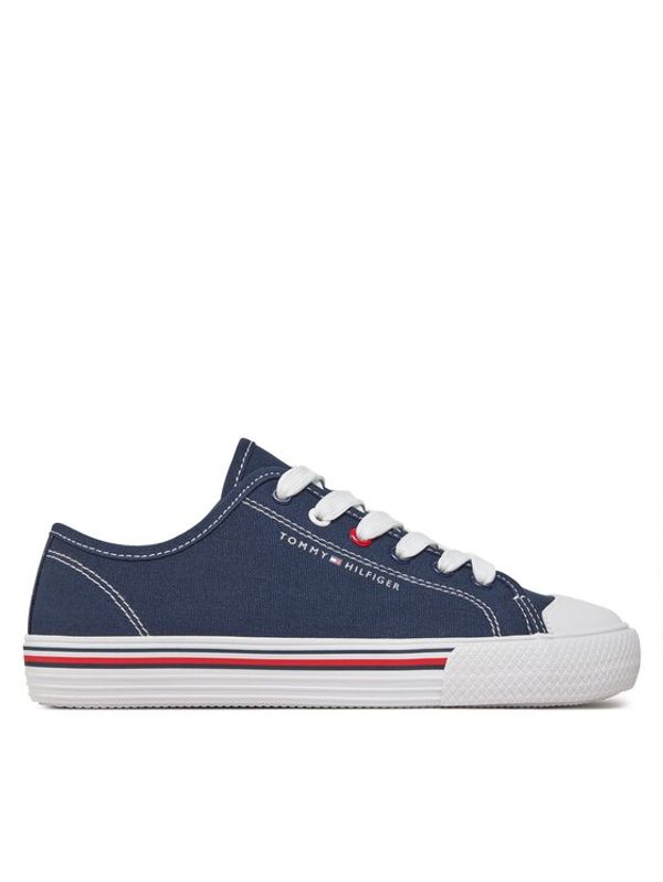 Tommy Hilfiger Tommy Hilfiger Modne superge Low Cut Lace Up Sneaker T3X9-33324-0890 S Mornarsko modra