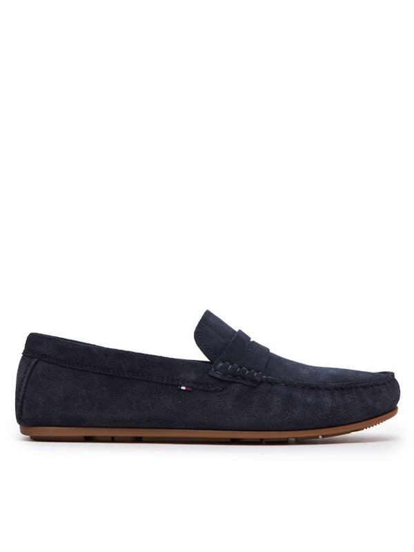 Tommy Hilfiger Tommy Hilfiger Mokasini Casual Hilfiger Suede Driver FM0FM04998 Mornarsko modra