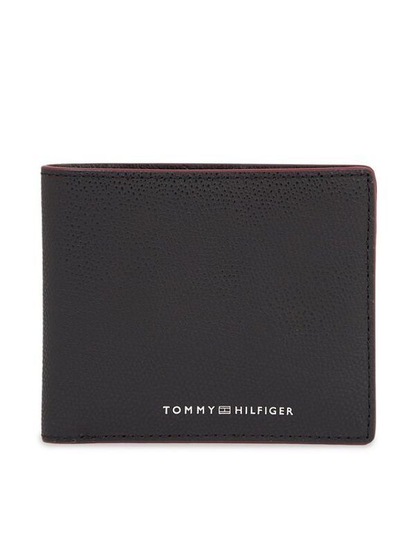 Tommy Hilfiger Tommy Hilfiger Moška denarnica Th Struc Leather Cc And Coin AM0AM11604 Črna