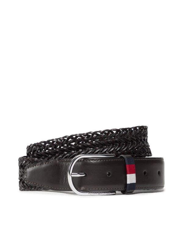 Tommy Hilfiger Tommy Hilfiger Moški pas Business Braided 3.5 AM0AM09415 Rjava