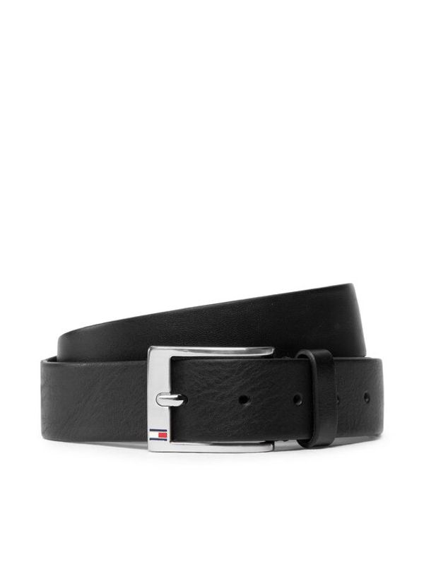 Tommy Hilfiger Tommy Hilfiger Moški pas New Aly Belt AM0AM08363 Črna