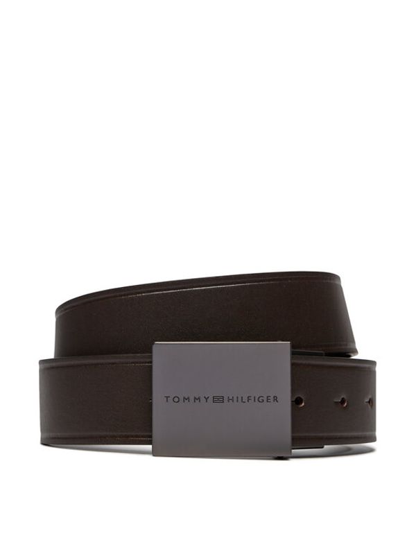 Tommy Hilfiger Tommy Hilfiger Moški pas Plaque Buckle 3.5 AM0AM12064 Rjava