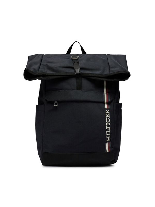 Tommy Hilfiger Tommy Hilfiger Nahrbtnik Th Monotype Rolltop Backpack AM0AM11792 Mornarsko modra