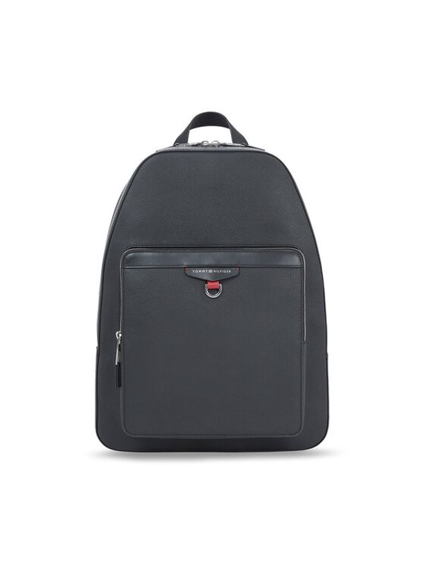 Tommy Hilfiger Tommy Hilfiger Nahrbtnik Th Structured Leather Backpack AM0AM11561 Črna