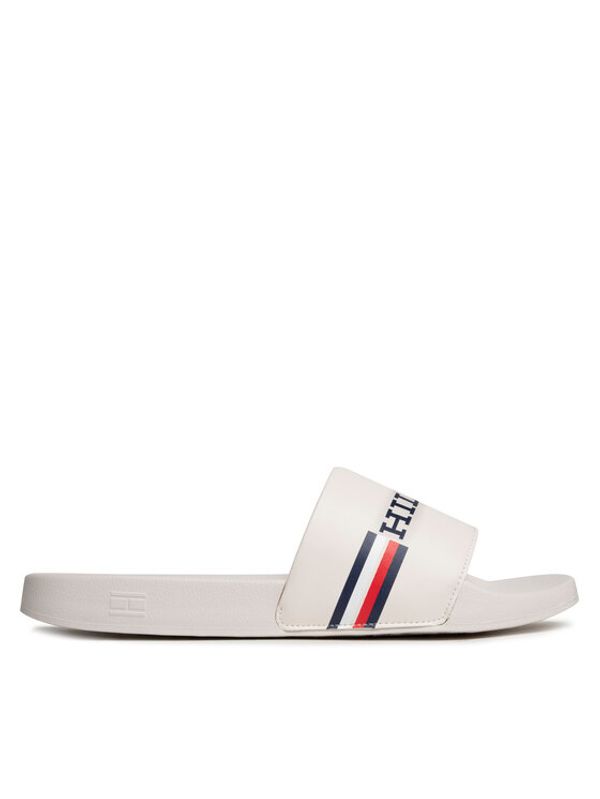 Tommy Hilfiger Tommy Hilfiger Natikači Corporate Flag Pool Slide FM0FM04613 Bela