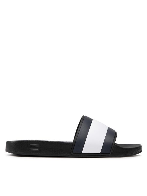 Tommy Hilfiger Tommy Hilfiger Natikači Rubber Th Flag Pool Slide FM0FM04263 Črna