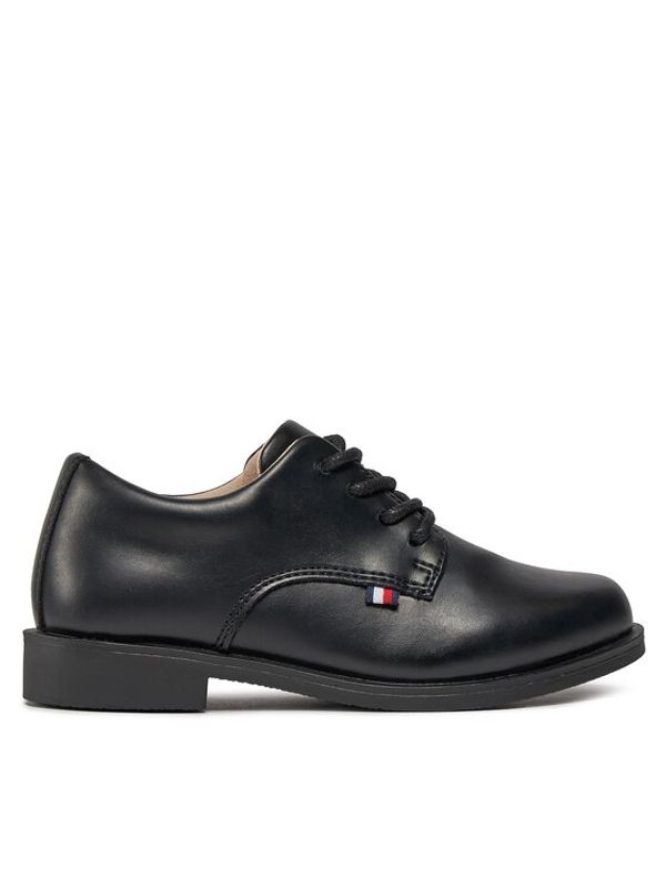 Tommy Hilfiger Tommy Hilfiger Nizki čevlji Low Cut Lace Up Shoe T3B4-33174-1355 Črna