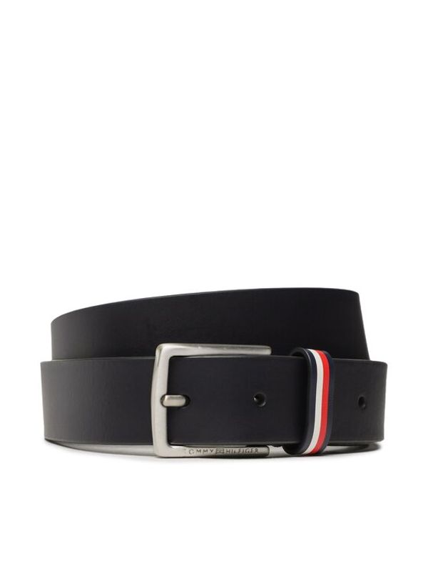 Tommy Hilfiger Tommy Hilfiger Otroški pas Leather Belt AU0AU01560 Mornarsko modra