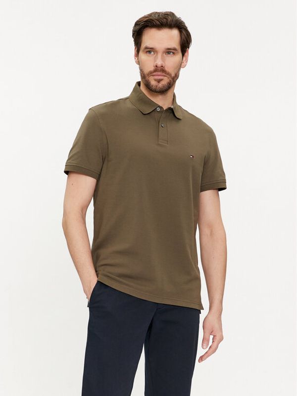 Tommy Hilfiger Tommy Hilfiger Polo majica 1985 MW0MW17770 Khaki Regular Fit