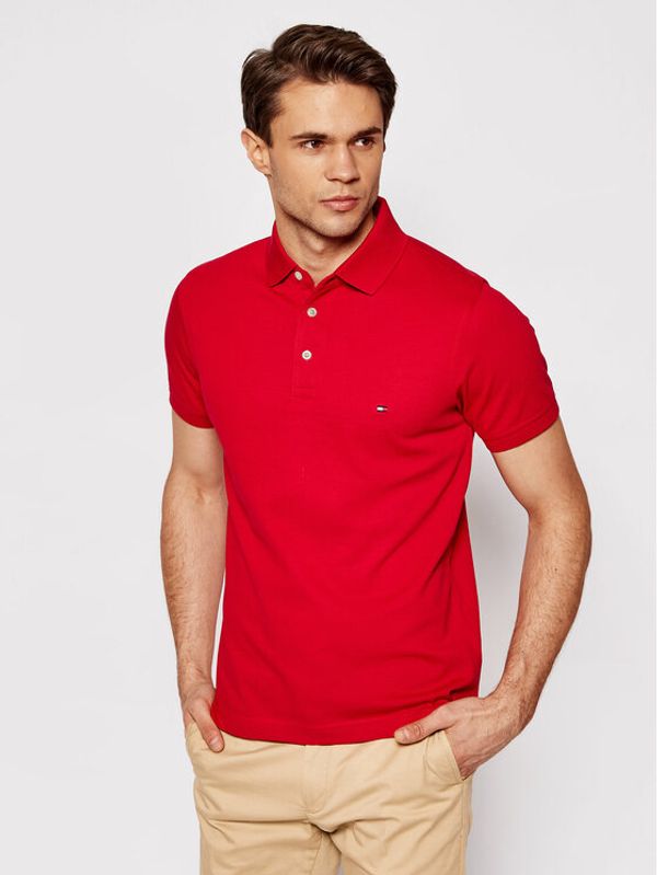 Tommy Hilfiger Tommy Hilfiger Polo majica 1985 MW0MW17771 Rdeča Slim Fit